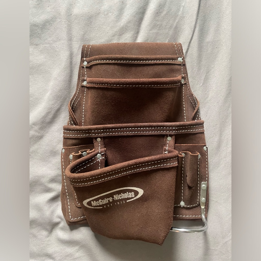 McGuire Nicholas Suede Leather Tool Pocket Belt